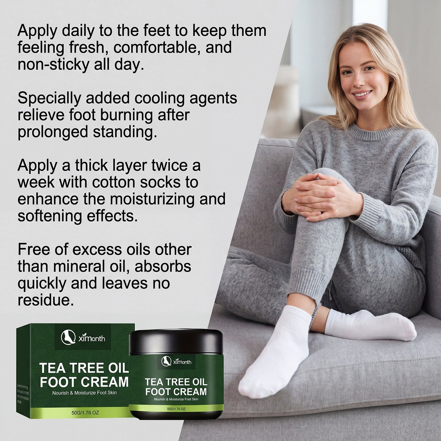 Tea Tree Oil Foot Moisturizing Cream